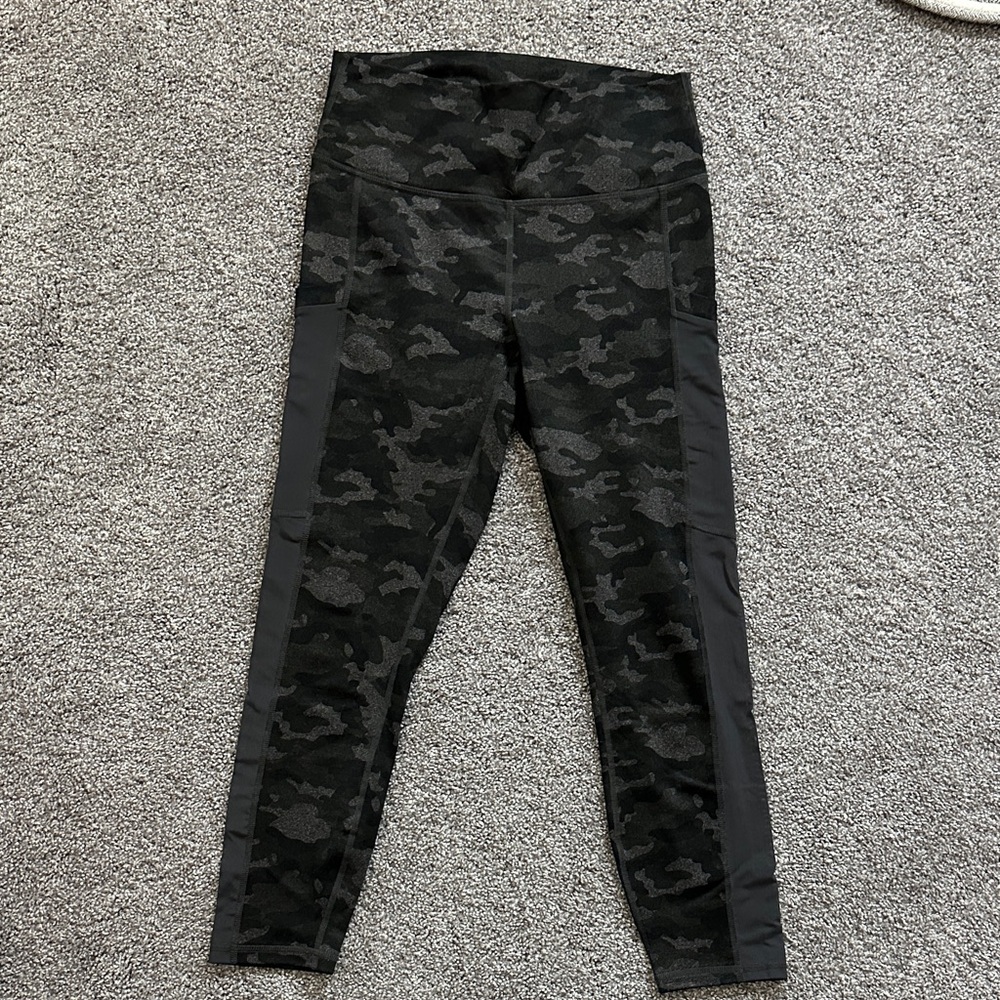 Fabletics Dark Camouflage Powerhold Leggings